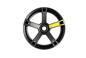 Samolepka paprsku kola Electric Yellow SET Ryker