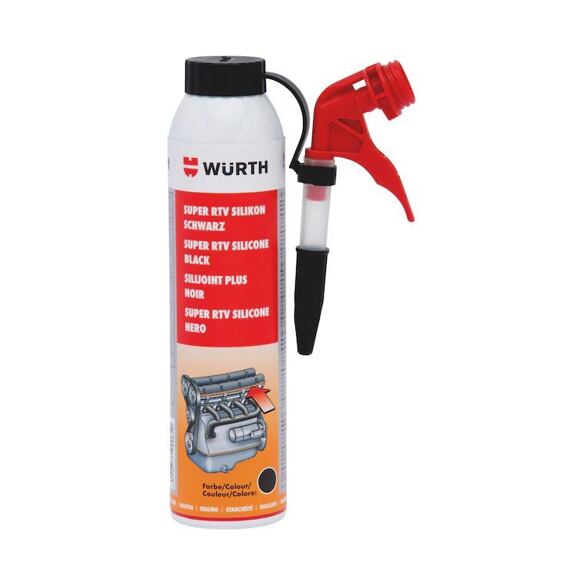 Lepící a těsnící hmota - silikon RTV černý 200 ml
